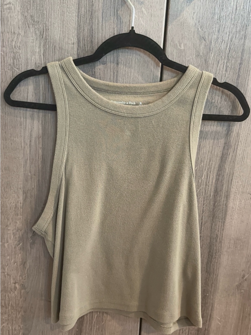 Abercrombie & Fitch Olive Ribbed Tank